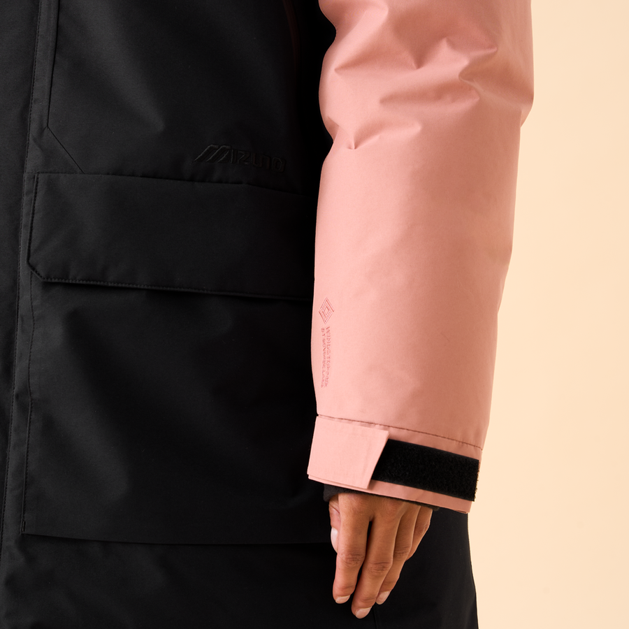 Mizuno GORE WINDSTOPPER Yellowknife β Down Jacket Black / Cameo Brown